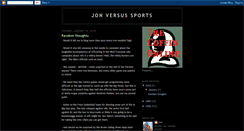 Desktop Screenshot of jonvssports.blogspot.com