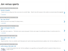 Tablet Screenshot of jonvssports.blogspot.com