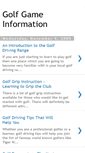 Mobile Screenshot of golf-game-info.blogspot.com