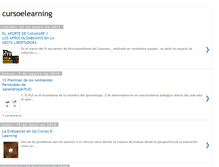 Tablet Screenshot of cursoabiertoelearningelrn09.blogspot.com