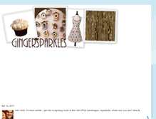 Tablet Screenshot of gingersparkles.blogspot.com