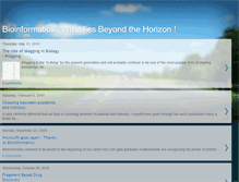 Tablet Screenshot of bioinfo-horizon.blogspot.com