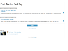 Tablet Screenshot of footdoctoreastbay.blogspot.com
