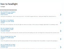 Tablet Screenshot of howtoheadlight.blogspot.com