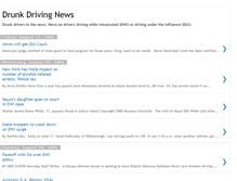 Tablet Screenshot of drunkdrivingnews.blogspot.com