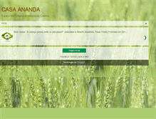 Tablet Screenshot of casaananda.blogspot.com