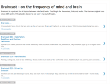 Tablet Screenshot of braincast-englishversion.blogspot.com
