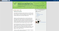 Desktop Screenshot of dancelovesingworklive.blogspot.com