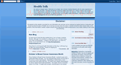 Desktop Screenshot of healthtalk-margie.blogspot.com