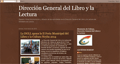 Desktop Screenshot of direcciongeneraldellibro.blogspot.com