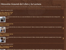 Tablet Screenshot of direcciongeneraldellibro.blogspot.com