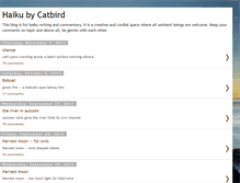 Tablet Screenshot of haikubycatbird.blogspot.com