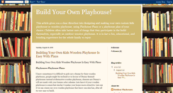 Desktop Screenshot of buildyourownwoodenplayhouse.blogspot.com