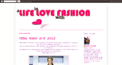 Desktop Screenshot of alifeinlovewithfashion.blogspot.com