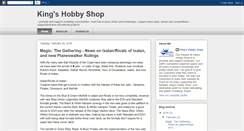 Desktop Screenshot of kingshobbyshop.blogspot.com