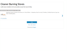 Tablet Screenshot of cleanburningstoves.blogspot.com