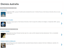 Tablet Screenshot of onenessaustralia.blogspot.com