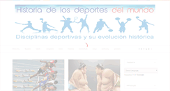 Desktop Screenshot of historiadelosdeportesdelmundo.blogspot.com