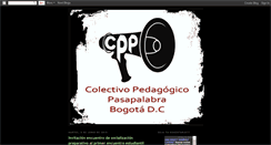 Desktop Screenshot of colectivopasapalabra.blogspot.com