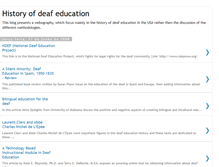 Tablet Screenshot of deafeducationhistory.blogspot.com
