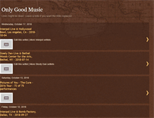 Tablet Screenshot of only-good-music.blogspot.com