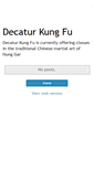 Mobile Screenshot of decaturkungfu.blogspot.com