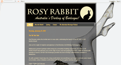 Desktop Screenshot of missrosyrabbit.blogspot.com