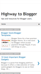 Mobile Screenshot of highwaytoblogger.blogspot.com