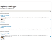 Tablet Screenshot of highwaytoblogger.blogspot.com