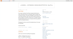 Desktop Screenshot of oddlog.blogspot.com