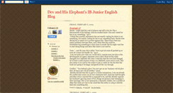 Desktop Screenshot of dev-and-his-elephants-ibjuniorenglish.blogspot.com