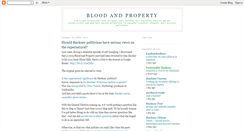 Desktop Screenshot of bloodandproperty.blogspot.com