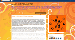 Desktop Screenshot of onechurchaweek.blogspot.com