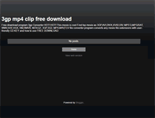 Tablet Screenshot of 3gpmp4clipfreedownload.blogspot.com