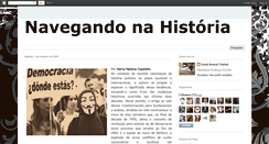 Desktop Screenshot of navegandonahistoria.blogspot.com