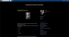 Desktop Screenshot of mondaynightpoker.blogspot.com