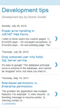 Mobile Screenshot of developmenttips.blogspot.com