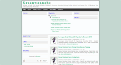 Desktop Screenshot of greenwannabe.blogspot.com