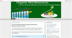 Desktop Screenshot of organicseoresources.blogspot.com