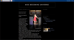 Desktop Screenshot of missbecominguniverse.blogspot.com