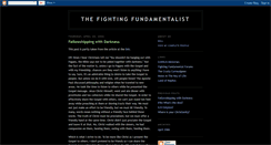 Desktop Screenshot of fightingfundamentalist.blogspot.com