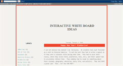 Desktop Screenshot of interactivewhiteboardideas.blogspot.com