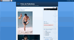 Desktop Screenshot of fotosdefutbolistas.blogspot.com