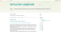 Desktop Screenshot of lamunan-sejenak.blogspot.com