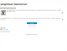 Tablet Screenshot of pengelolaanlaboratorium.blogspot.com