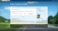 Desktop Screenshot of easycomplianceguide.blogspot.com