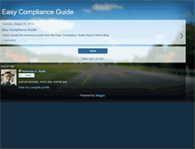 Tablet Screenshot of easycomplianceguide.blogspot.com