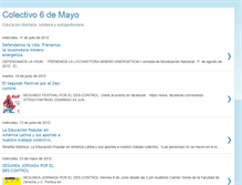 Tablet Screenshot of colectivoseisdemayo.blogspot.com