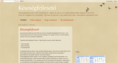 Desktop Screenshot of keszsegfejleszto.blogspot.com