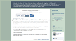 Desktop Screenshot of blendernewbies.blogspot.com
